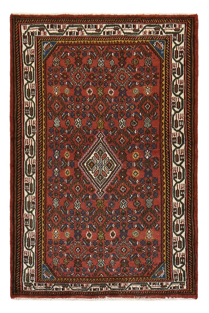 Perserteppich - Nomadic - 150 x 99 cm - dunkelrot