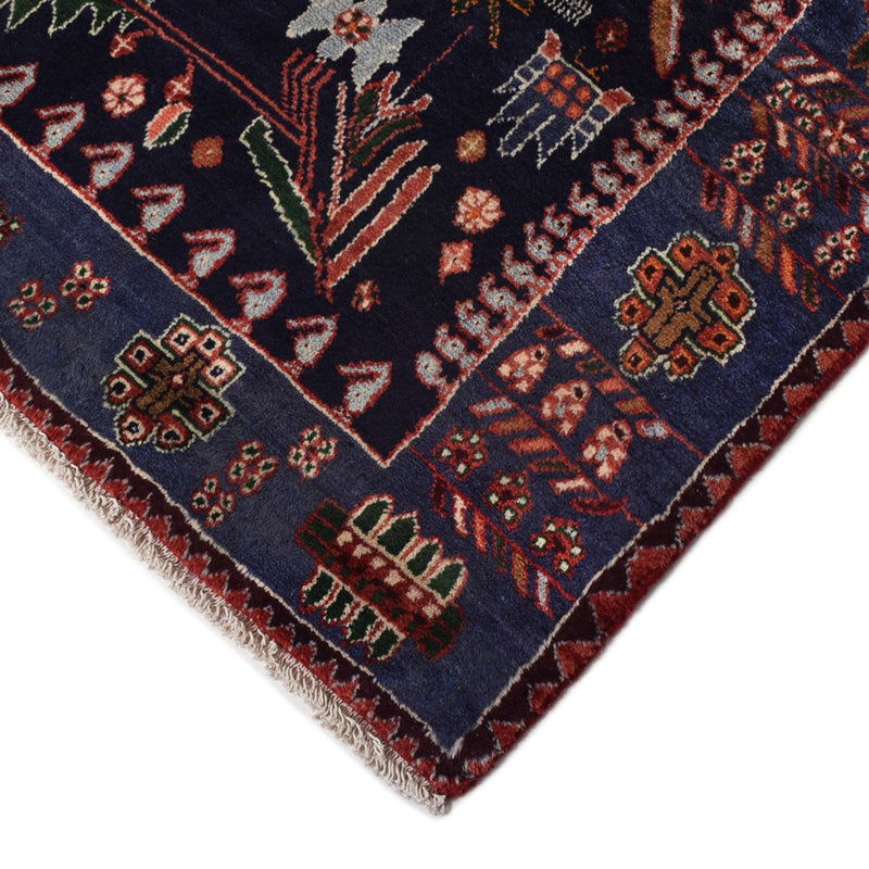 Läufer Perser - Nomadic - 382 x 168 cm - dunkelrot