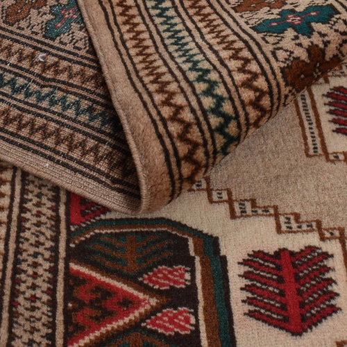 Turkaman Teppich - 199 x 143 cm - mehrfarbig