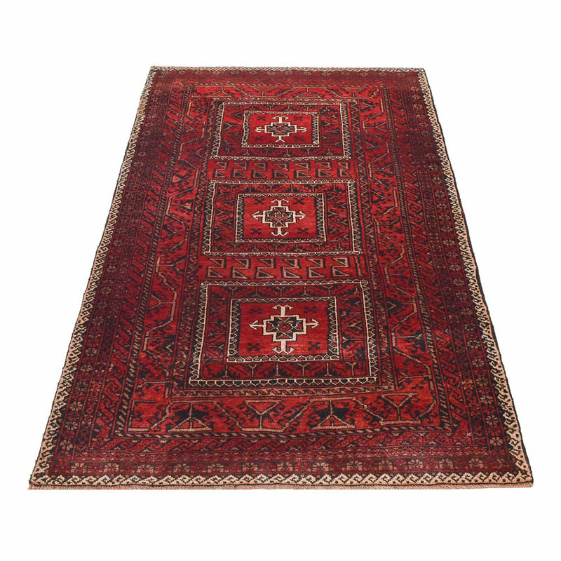 Belutsch Teppich sonderform  - 198 x 114 cm - rot