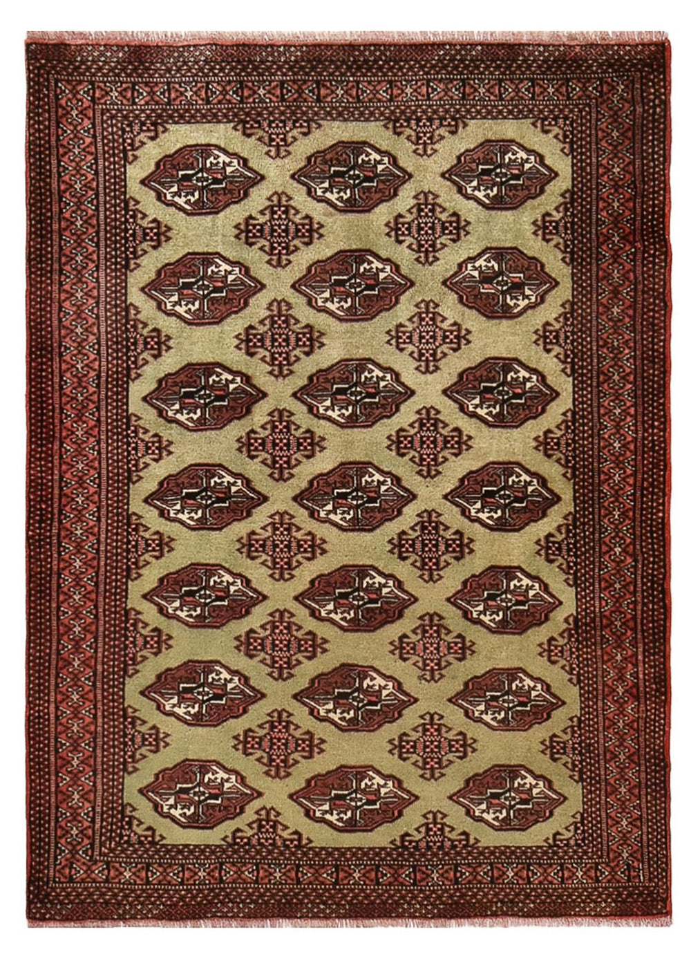 Turkaman Teppich - 178 x 131 cm - mehrfarbig