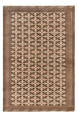 Turkaman Teppich - 193 x 130 cm - dunkelbeige