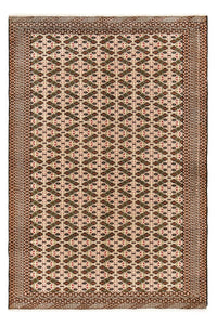 Turkaman Teppich - 193 x 130 cm - dunkelbeige