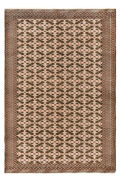 Turkaman Teppich 130x193cm - Orientteppich - dunkelbeige