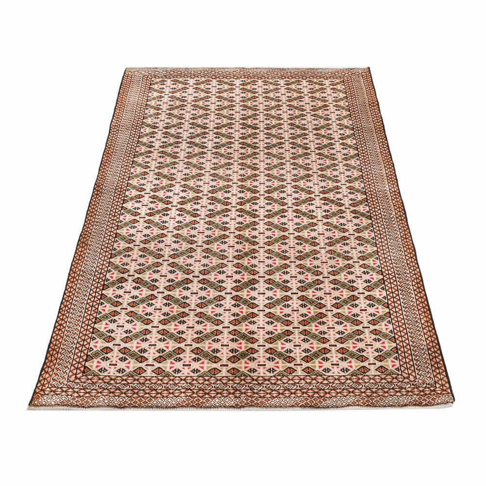 Turkaman Teppich - 193 x 130 cm - dunkelbeige