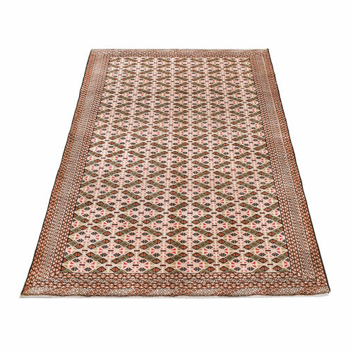 Turkaman Teppich - 193 x 130 cm - dunkelbeige