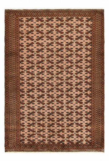 Turkaman Teppich - 191 x 130 cm - dunkelbeige