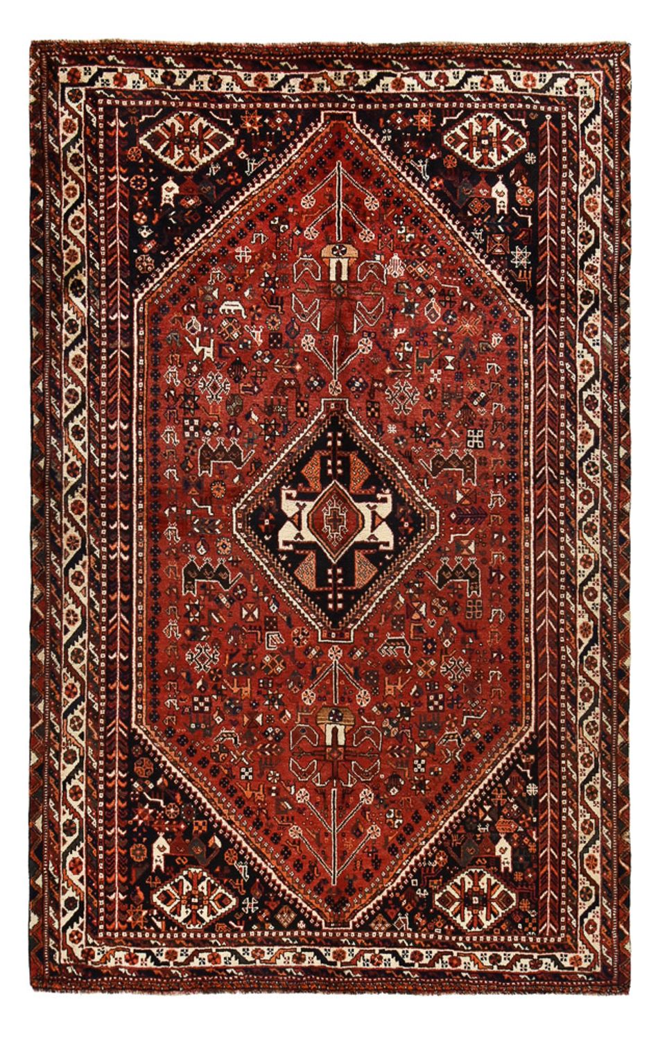 Perserteppich - Nomadic - 281 x 178 cm - rot