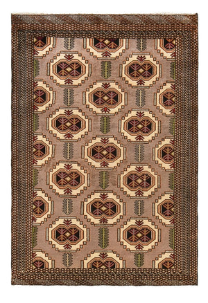 Turkaman Teppich - 188 x 127 cm - mehrfarbig