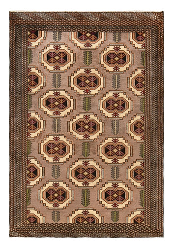 Turkaman Teppich - 188 x 127 cm - mehrfarbig