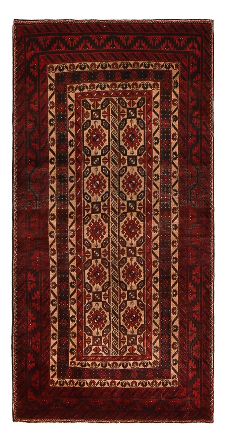 Läufer Belutsch - 196 x 96 cm - dunkelrot