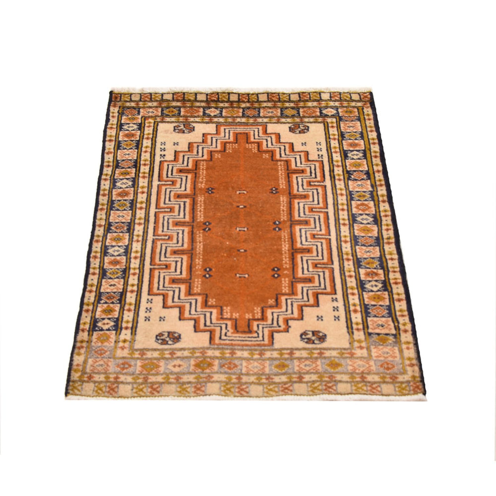 Turkaman Teppich - 86 x 56 cm - mehrfarbig