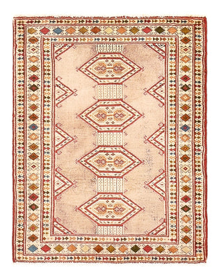 Turkaman Teppich - 79 x 64 cm - rosa