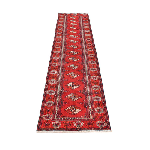 Läufer Turkaman - 353 x 89 cm - rot