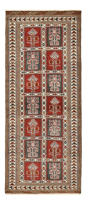 Läufer Turkaman - 186 x 76 cm - mehrfarbig