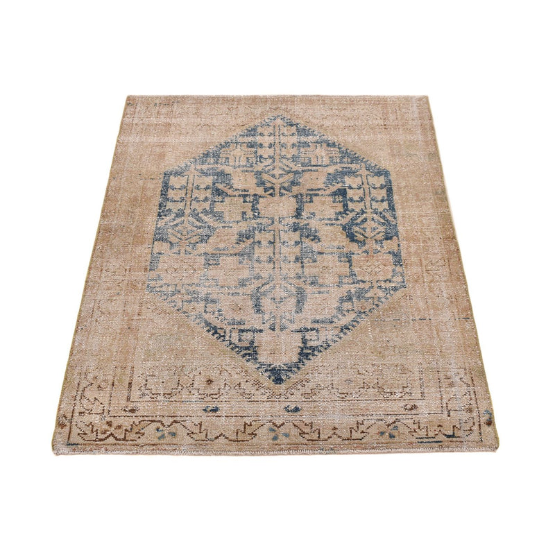 Vintage Teppich - 148 x 108 cm - blau