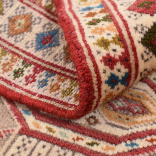 Turkaman Teppich - 78 x 64 cm - rosa