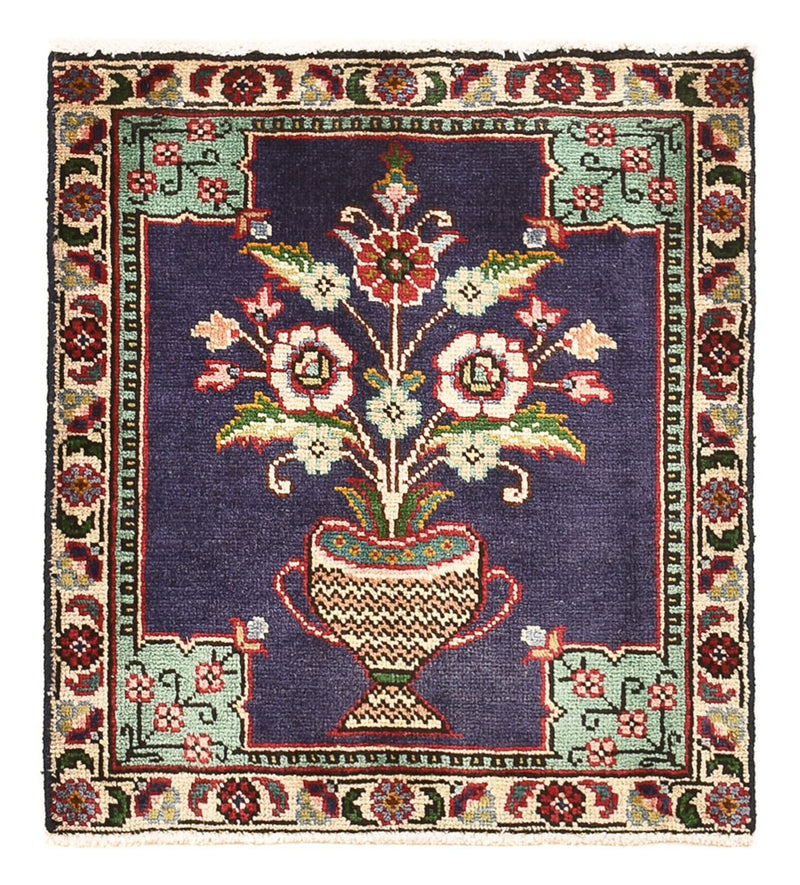 Perserteppich - Nomadic - 60 x 54 cm - mehrfarbig