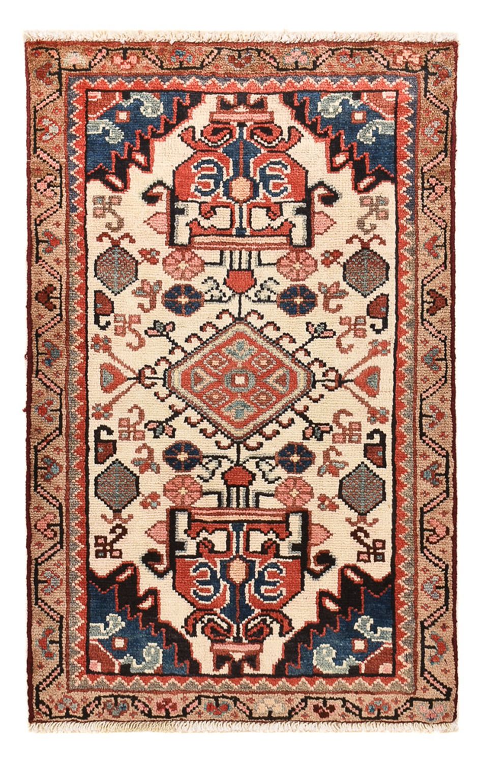 Perserteppich - Nomadic - 90 x 55 cm - mehrfarbig