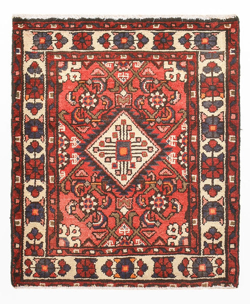 Perserteppich - Nomadic - 80 x 66 cm - rot