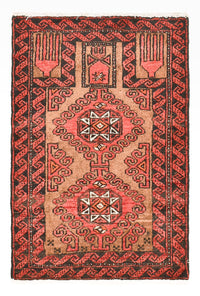 Perserteppich - Nomadic - 70 x 49 cm - rot