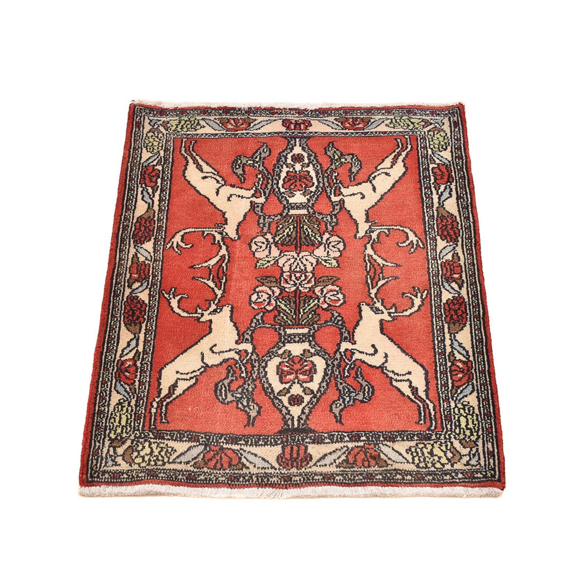 Perserteppich - Nomadic - 78 x 67 cm - rot
