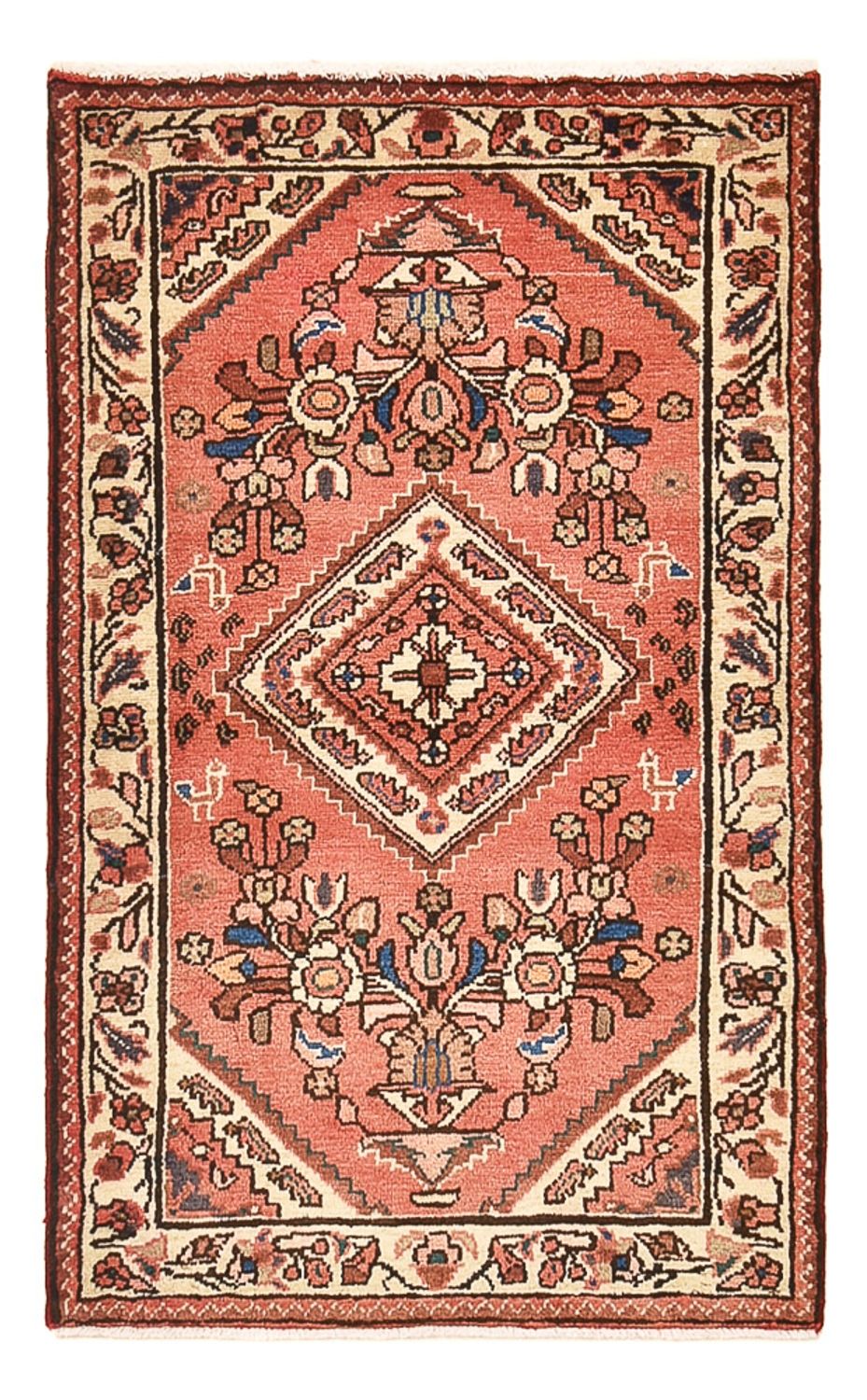 Perserteppich - Nomadic - 121 x 76 cm - hellrot