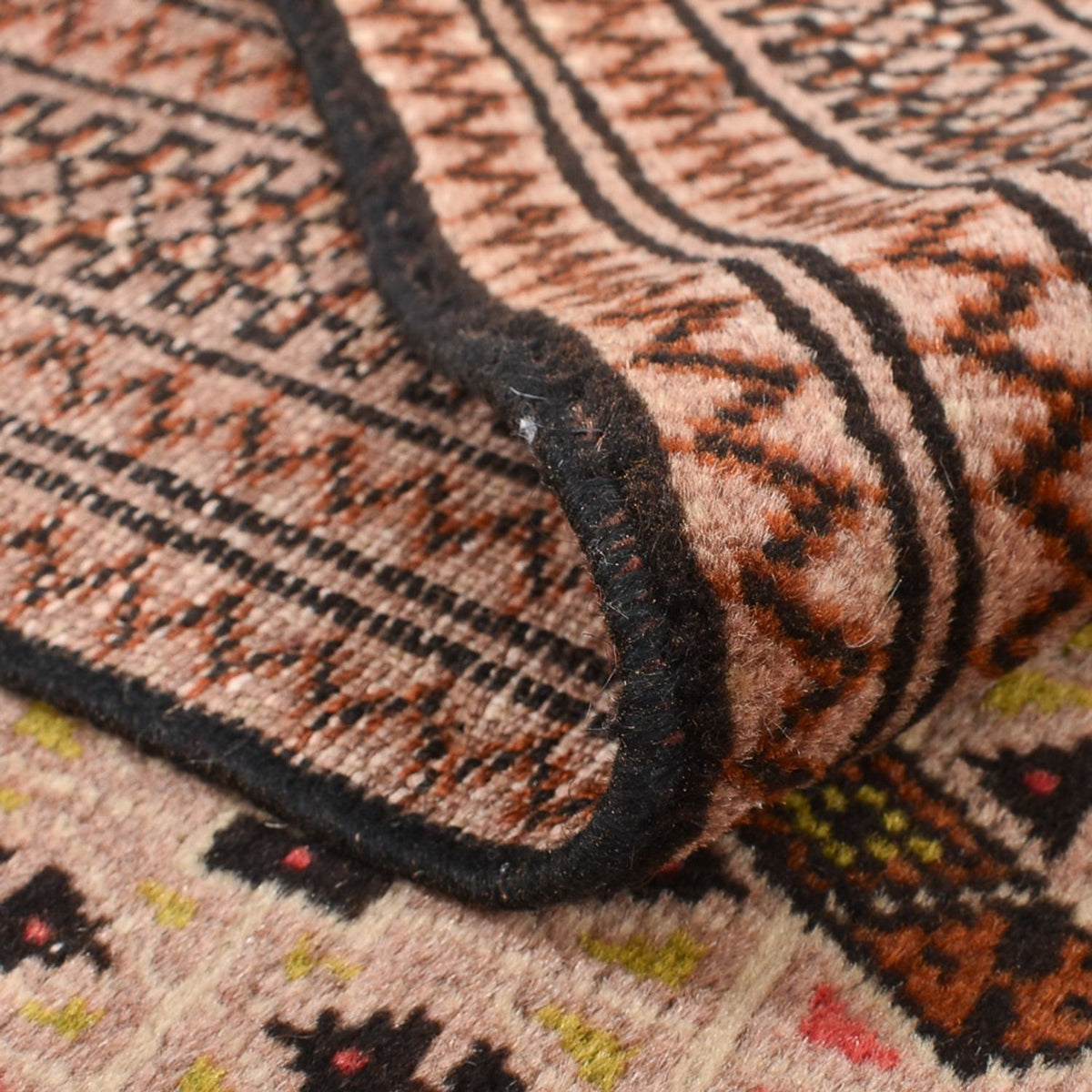 Turkaman Teppich - 190 x 128 cm - hellrot