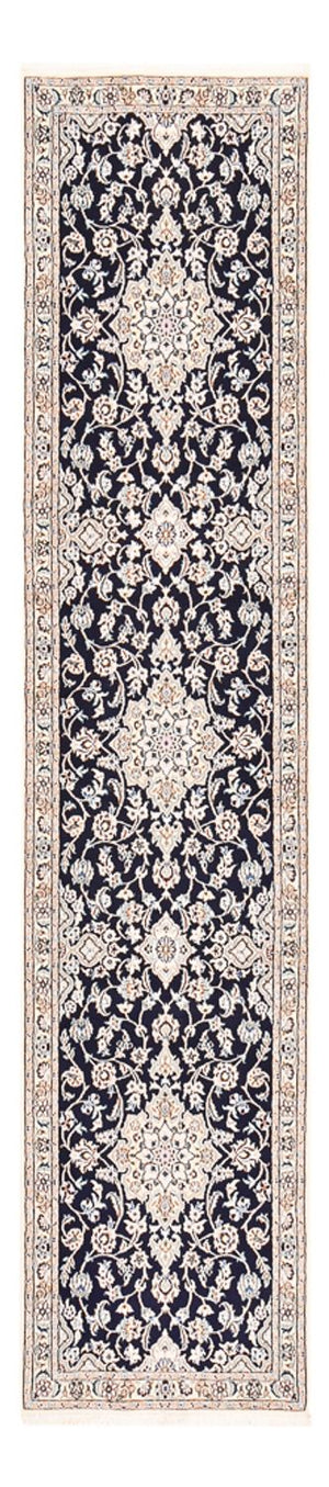 Läufer Perser - Nain - Royal - 315 x 69 cm - dunkelblau