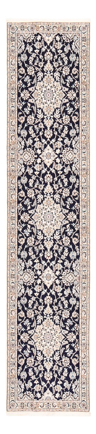 Läufer Perser - Nain - Royal - 315 x 69 cm - dunkelblau