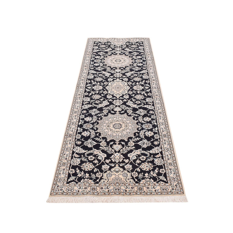 Läufer Perser - Nain - Royal - 275 x 90 cm - dunkelblau