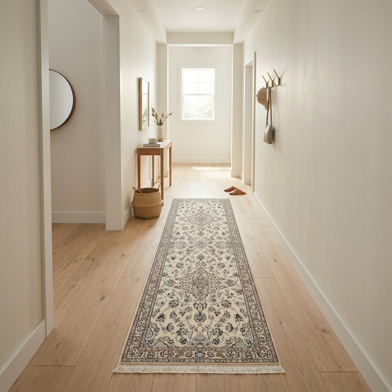 Läufer Perser - Nain - Royal - 229 x 70 cm - creme