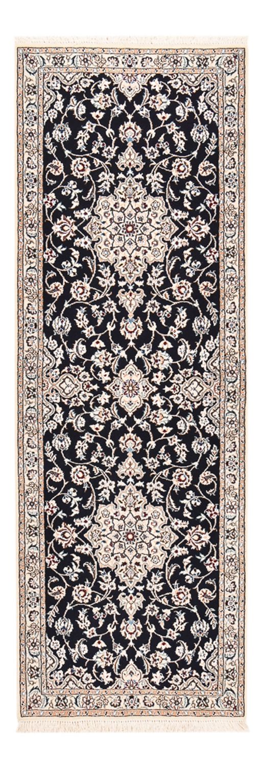 Läufer Perser - Nain - Royal - 213 x 72 cm - dunkelblau