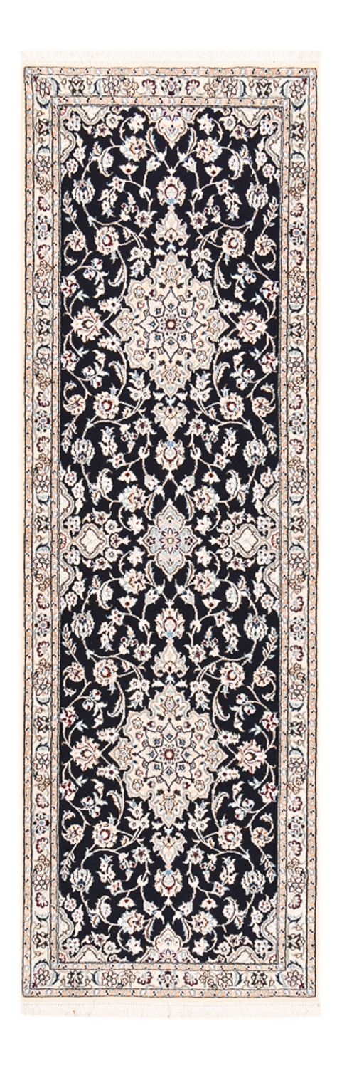 Läufer Perser - Nain - Royal - 220 x 72 cm - dunkelblau