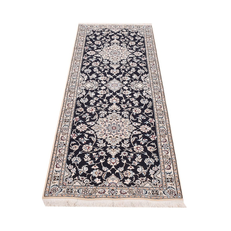 Läufer Perser - Nain - Royal - 220 x 72 cm - dunkelblau