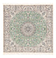 Perserteppich - Nain - Royal quadratisch  - 152 x 149 cm - hellgrün