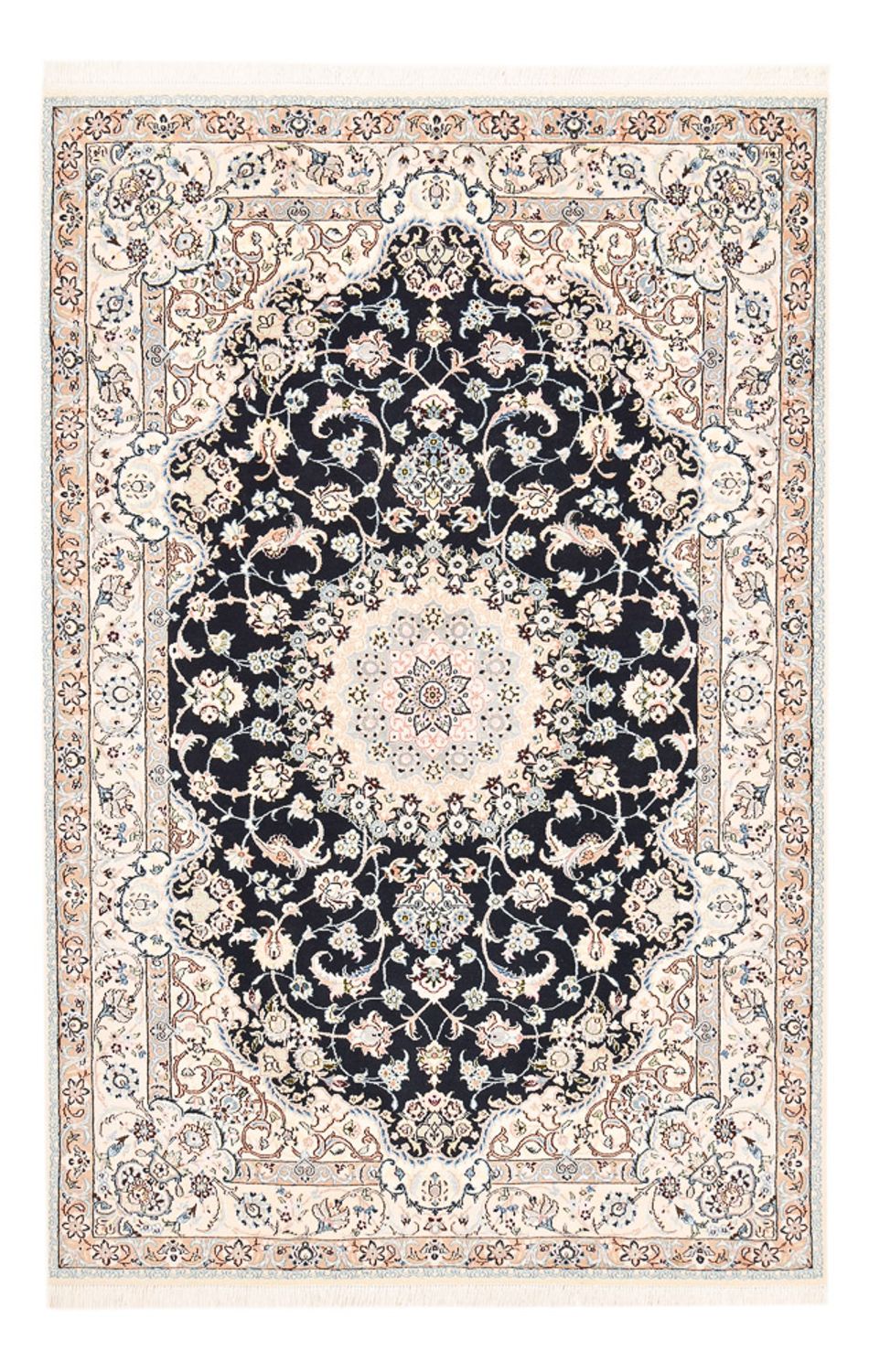 Perserteppich - Nain - Royal - 252 x 164 cm - dunkelblau