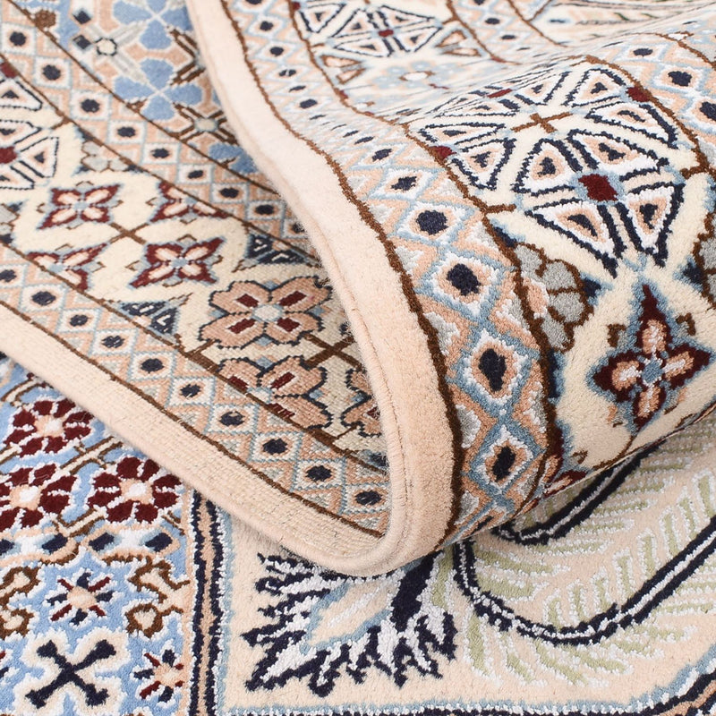 Perserteppich - Nain - Royal - 195 x 137 cm - hellblau
