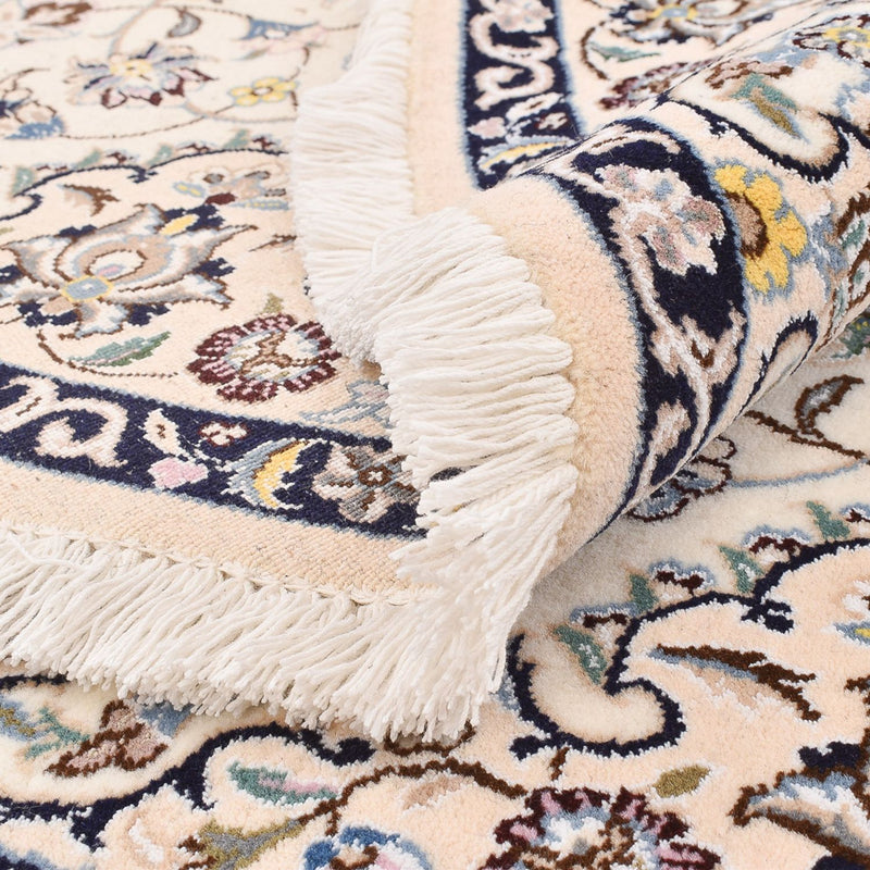 Perserteppich - Nain - Royal rund  - 152 x 152 cm - creme