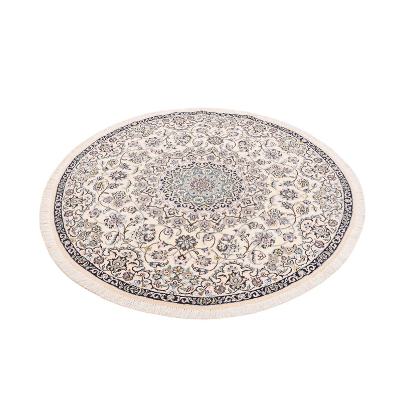 Perserteppich - Nain - Royal rund  - 152 x 152 cm - creme