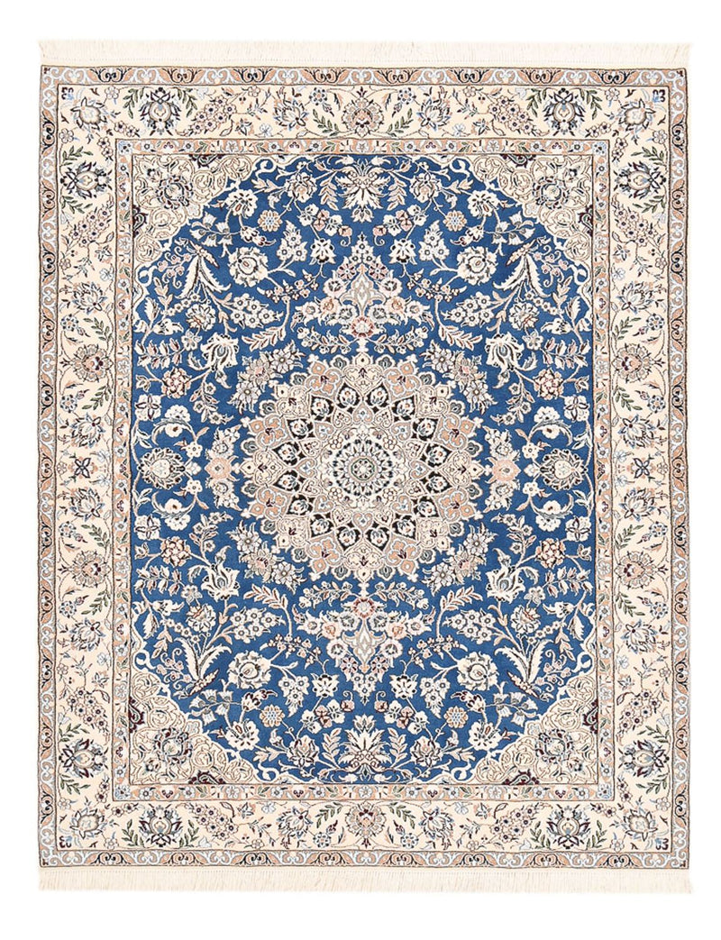 Perserteppich - Nain - Royal - 201 x 155 cm - blau