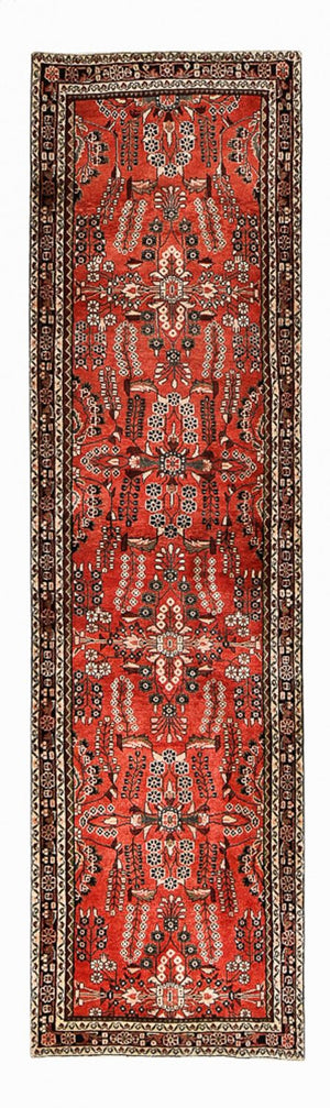 Läufer Perser - Täbriz - 398 x 110 cm - rot