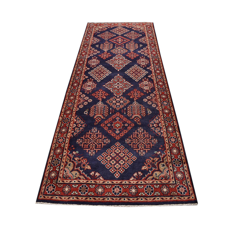 Läufer Perser - Nomadic - 329 x 115 cm - dunkelblau
