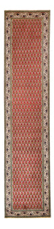 Läufer Perser - Täbriz - 390 x 87 cm - rost