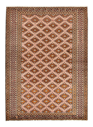 Turkaman Teppich - 132 x 97 cm - hellrot