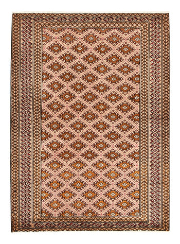 Turkaman Teppich - 132 x 97 cm - hellrot