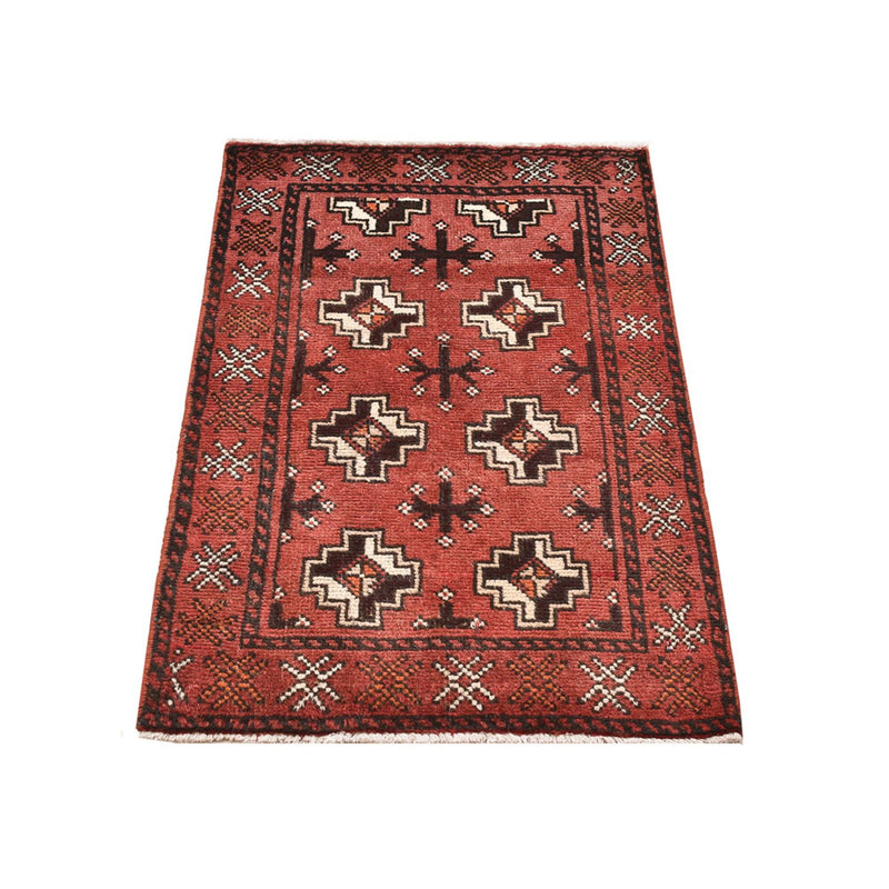 Turkaman Teppich - 100 x 58 cm - hellrot