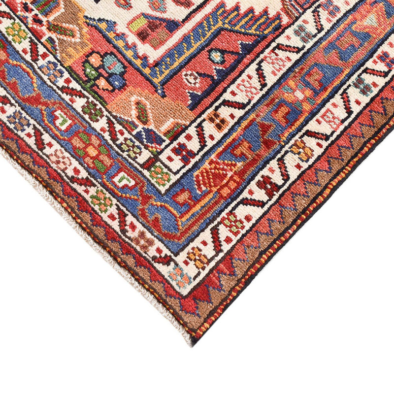 Perserteppich - Nomadic - 126 x 93 cm - mehrfarbig