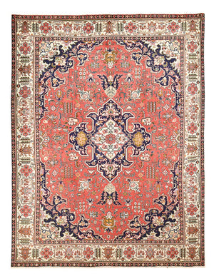 Perserteppich - Täbriz - 335 x 257 cm - hellrot