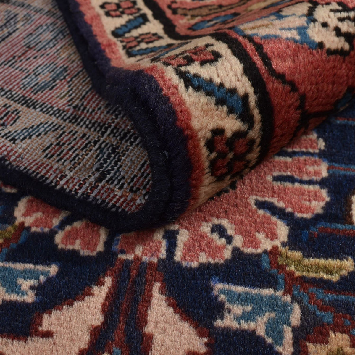 Läufer Perser - Nomadic - 435 x 102 cm - dunkelblau